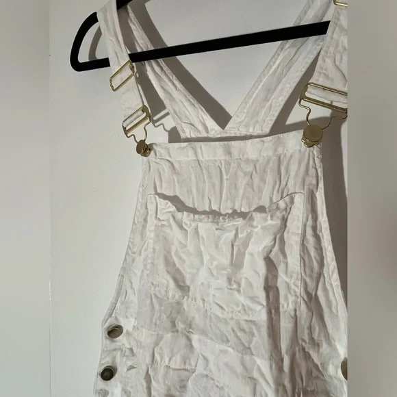 WeWoreWhat White Linen Overalls - Picture 5 of 10